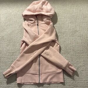 Lululemon light pink full zip scuba